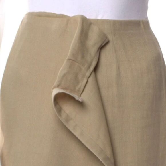 Donna Karan Vintage Neutral Silk Skirt Size M - Picture 4 of 11